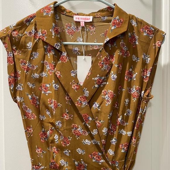 re:named floral wrap dress size small - Picture 3 of 10